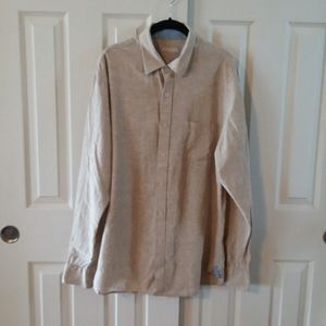 Age Of Wisdom Mens Linen Blend Button Down Shirt